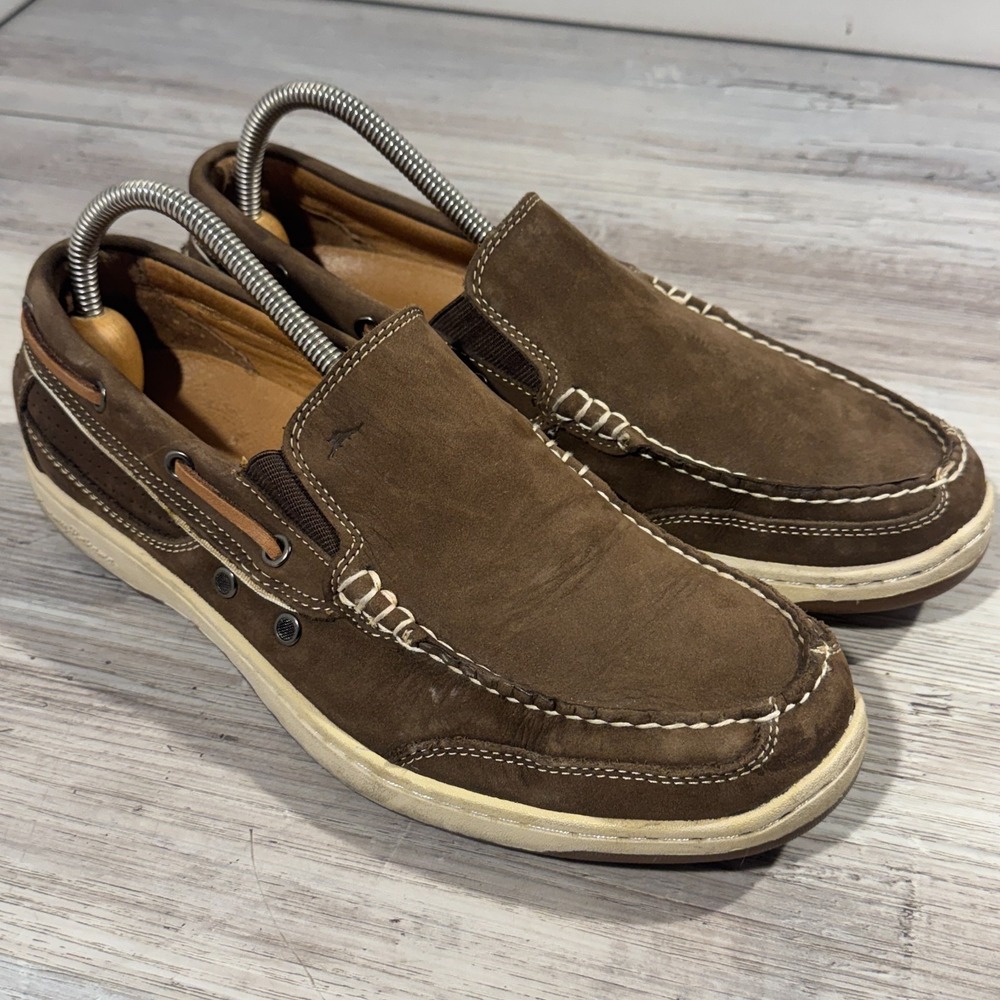 Tommy Bahama First Mate Nubuck Shoes‎ Mens US Size 10M Dark Brown